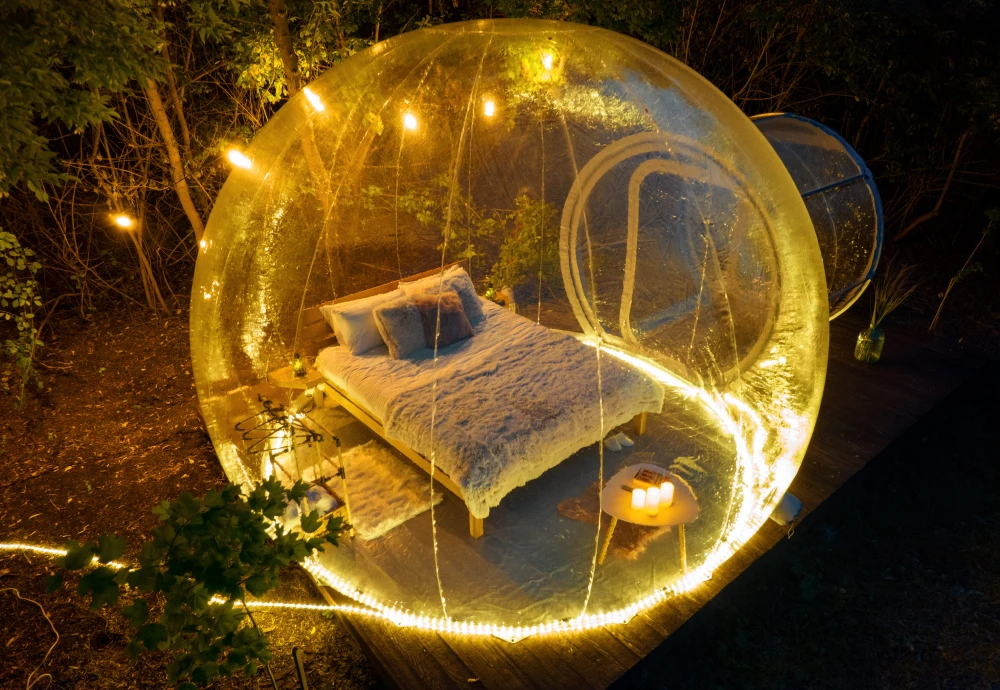 make your own bubble tent